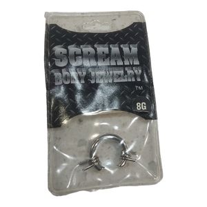 1 Scream Body Nose Jewelry Men Or Women's (8G) x